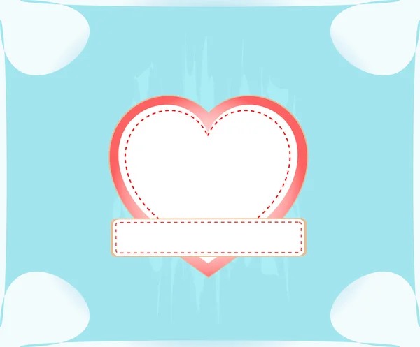 Cartão de Natal. coração abstrato de dia de Valentim de papel — Fotografia de Stock