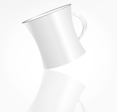 fotogerçekçi beyaz fincan