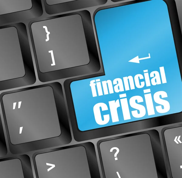 Cheia crizei financiare care arată conceptul de asigurare de afaceri — Fotografie, imagine de stoc