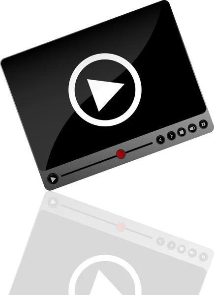 Interface media player — Fotografia de Stock