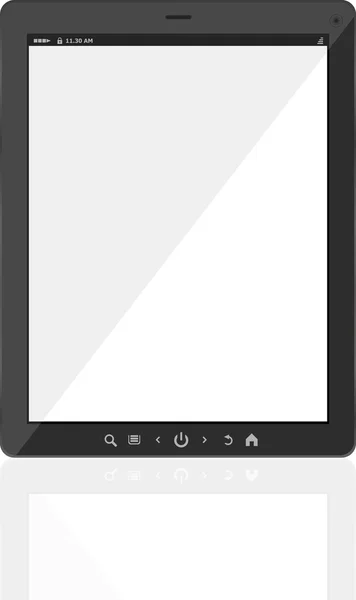 Touchscreen-Tablet-Computer mit leerem Bildschirm — Stockfoto