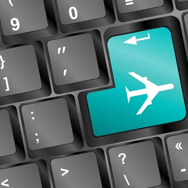 uçak ile klavye anahtar Online Bilet