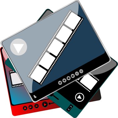 Media player ile ilave kontroller farklı renklerde - dijital ayarlama