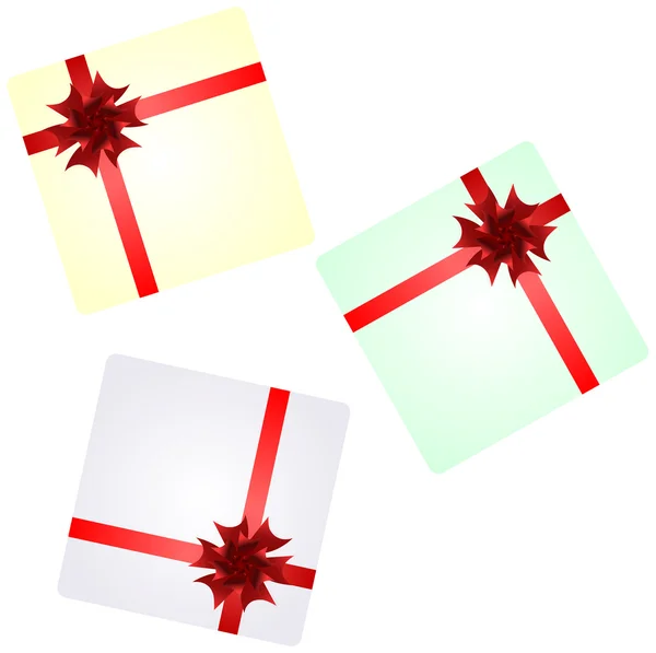 Set di scatola regalo isolato — Foto Stock