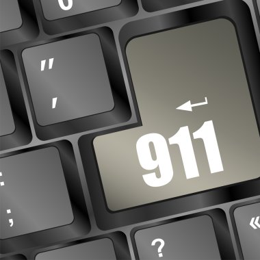 bilgisayar klavye 911 işareti ile