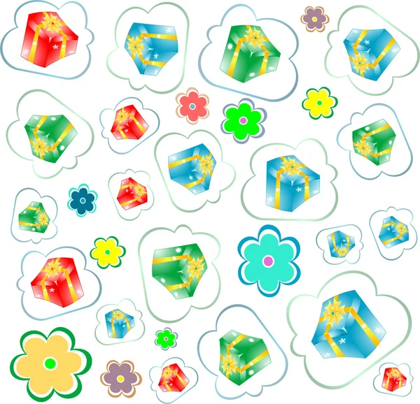 Happy birthday seamless background pattern. Illustration — Stock Photo, Image
