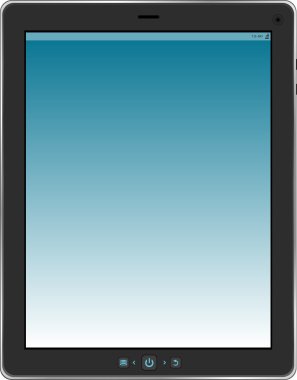 dokunmatik yüzey veya tablet pc üzerinde beyaz izole