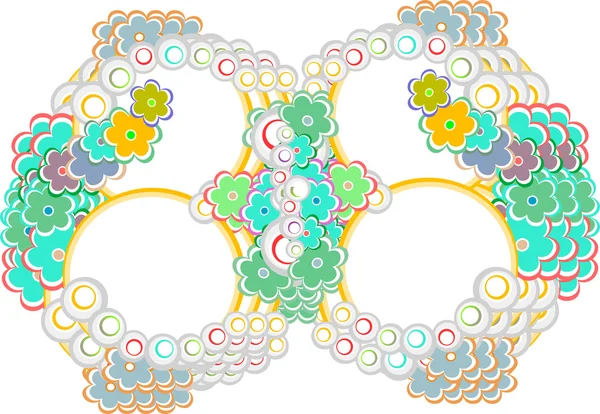 Abstrakt elegans sömlös mönster med blommig bakgrund — Stockfoto