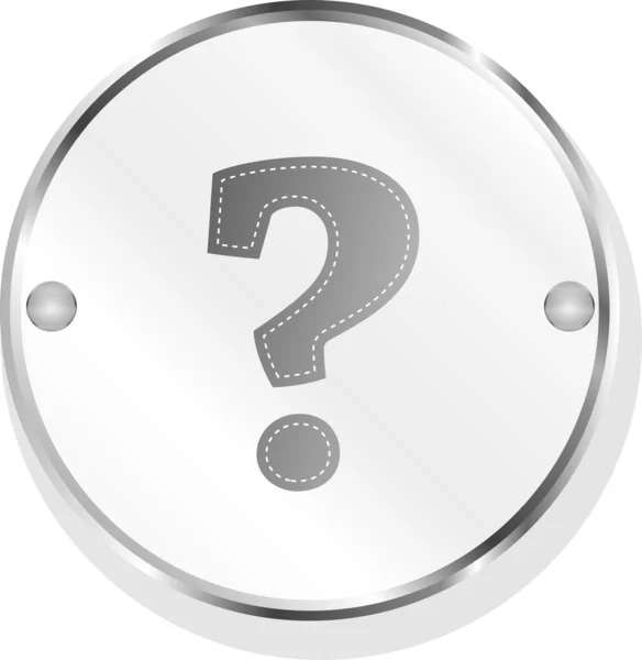 Metla Question Button — Stock Photo, Image