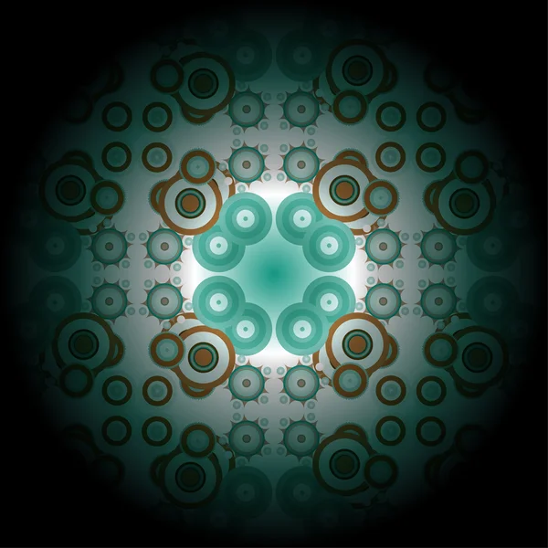 Abstracte groene fractal — Stockfoto