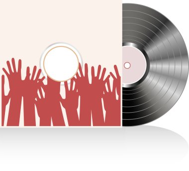 birçok insan eli vinil disk kapağı