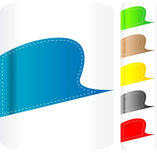 Set di etichette adesive multicolore — Foto Stock