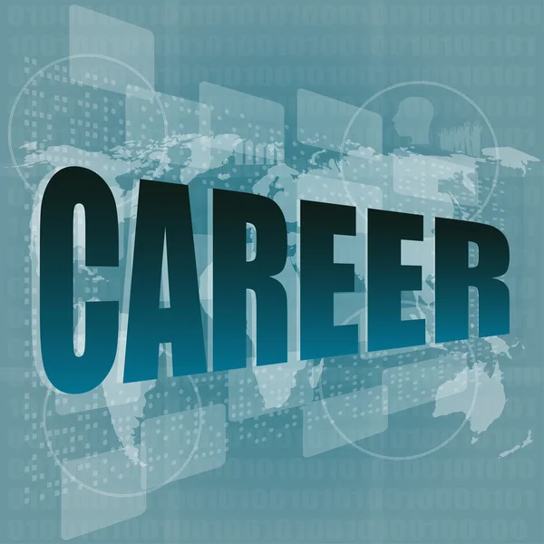 Job, work concept: words Career on digital screen — Stock Photo, Image