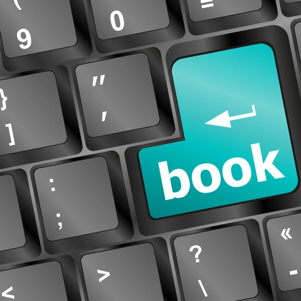 Book button on keyboard - business concept — Stock Photo, Image