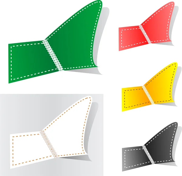 Set of colorful tag labels — Stock Photo, Image