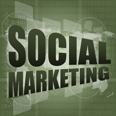 social marketing - digital touch screen interface