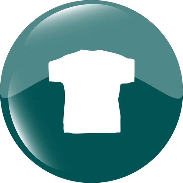 Одежда для женщин или мужчин. Изолированный значок футболки — стоковое фото