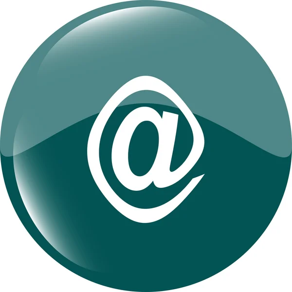 E-mail icon glossy button — Stock Photo, Image