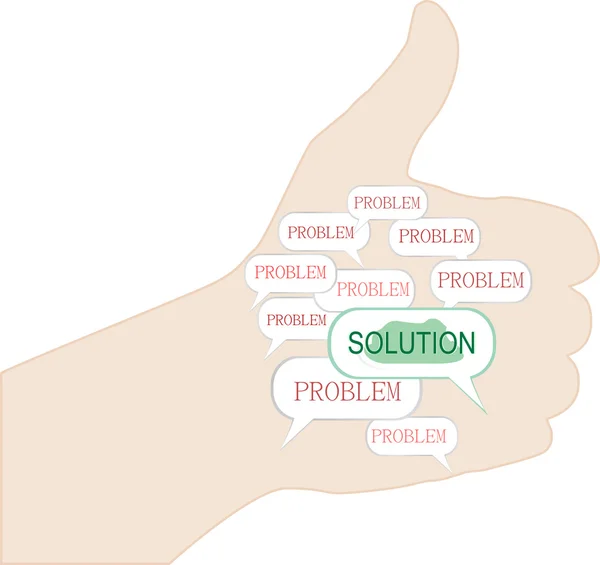 Kciukiem do góry symbol idei koncepcji sieci społecznej — Zdjęcie stockowe