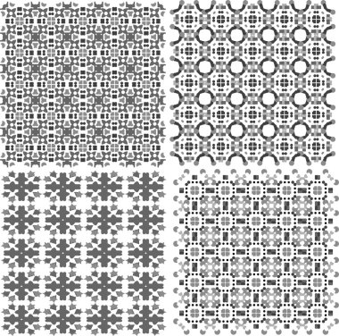kesintisiz geometrik desenleri kümesi, arka planlar koleksiyonu