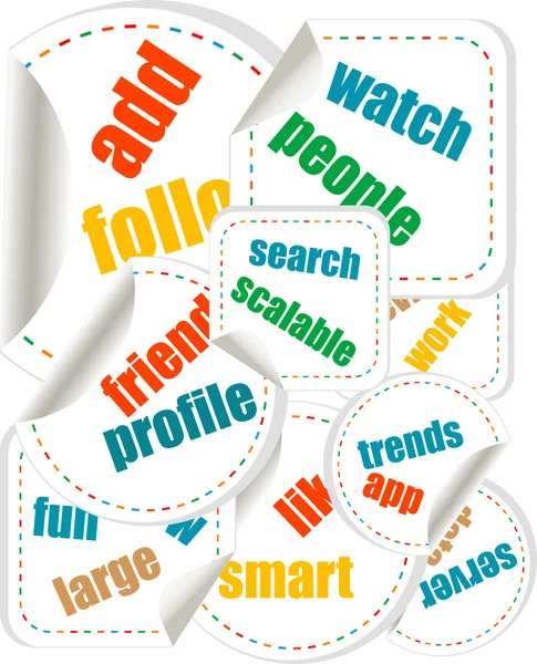 Word Cloud Social Network. Internet. Community. Flyer or Cover Design — Stock Photo, Image