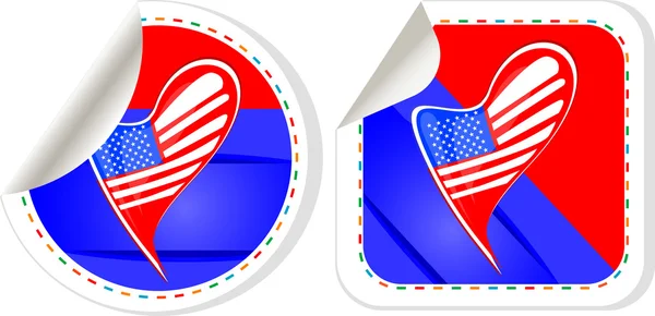 Verenigde Staten nationale en patriottische concepten voor badge, sticker enz. — Stockfoto