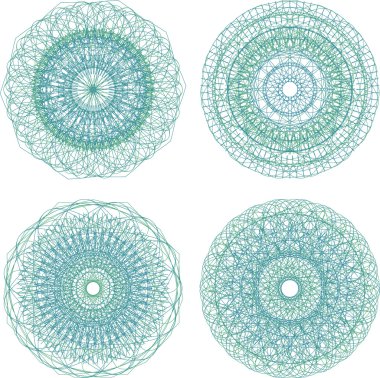 Mandala. Round ornament pattern set