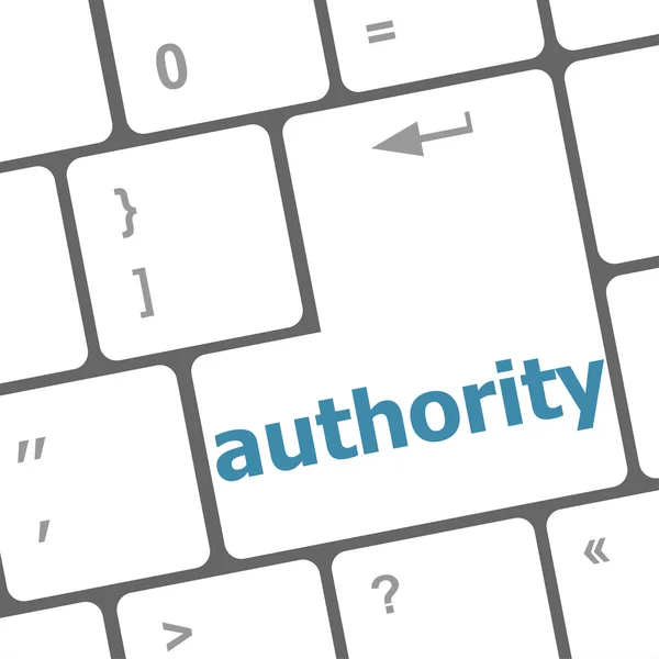 Authority enter key and keys icon — Stock Photo, Image