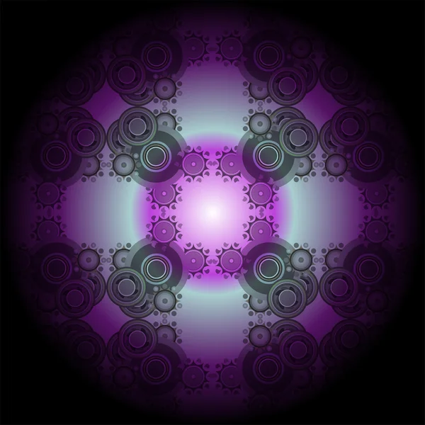 Pink Fractal Mandala Circle — Stock Photo, Image