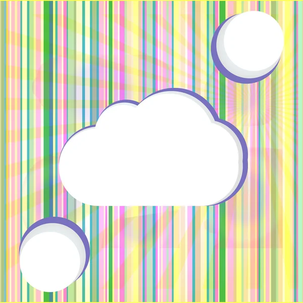 Abstract speech bubbles in the shape of clouds used in a social networks — Stock Photo, Image