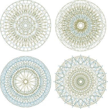 Mandala. Round ornament pattern set