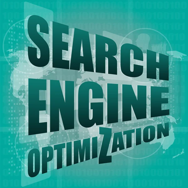 Search Engine Optimization - SEO Entrar janela do navegador — Fotografia de Stock