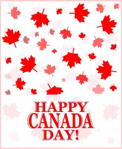 Happy Canada Tageskarte — Stockfoto