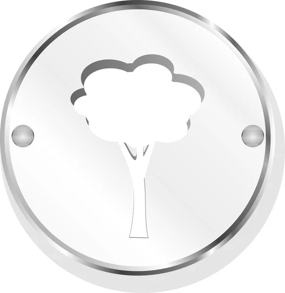 Metalowy przycisk ręka i chmura — Zdjęcie stockowe