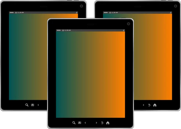 Tablet-PC isoliert auf weißem Hintergrund — Stockfoto