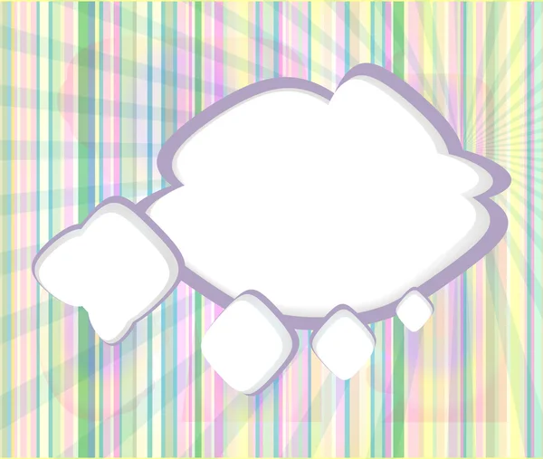 Abstract speech bubbles in the shape of clouds used in a social networks on light blue background. Cloud computing concept — Stock Photo, Image