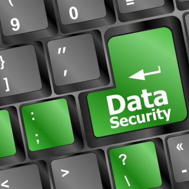 veri güvenlik kelime yeşil klavye düğme