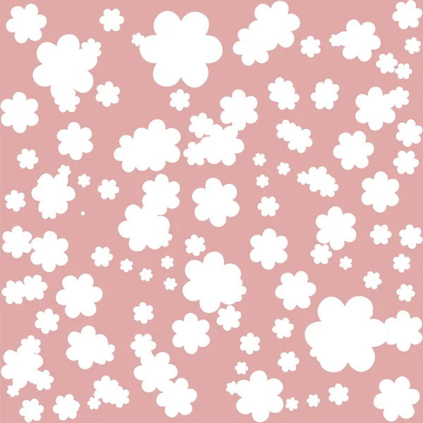 Elegant seamless pattern with abstract flowers in soft colors for your design — Stock Photo, Image