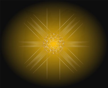 Altın çerçeve ile sorunsuz duvar kağıdı