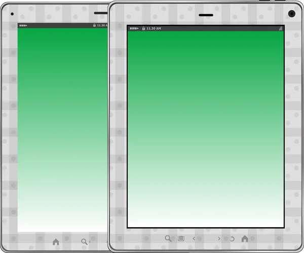 Digitale tablet pc pad ingesteld op geïsoleerde Wit — Stockfoto