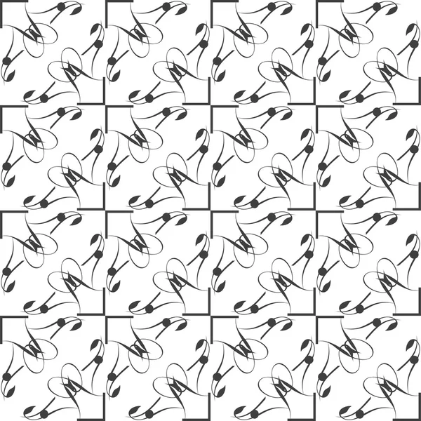Abstract black and white background, seamless pattern — Stock Photo, Image