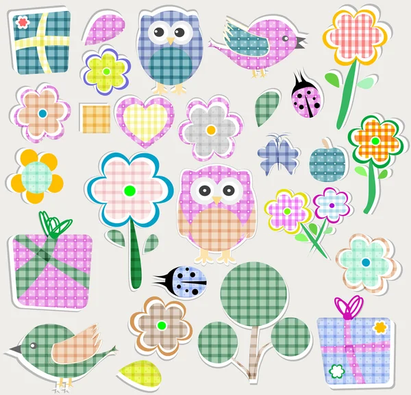 Scrapbook nature design elements set — Stock Photo, Image