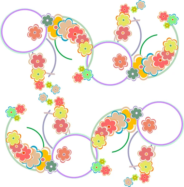 Romantic Flower Background seamless retro floral pattern — Stock Photo, Image