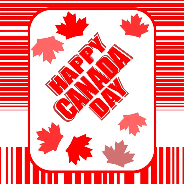 Happy Canada Day card — Stock Photo, Image
