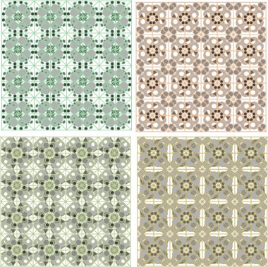 Arap tarzı desenli ayarlayın. vintage antik işareti