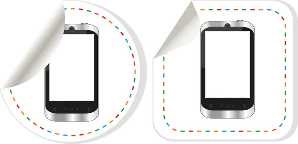 Telefone inteligente com tela branca vazia — Fotografia de Stock