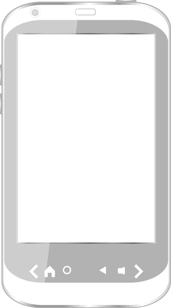 Vit smart telefon — Stockfoto