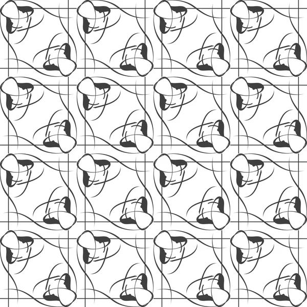 Abstracte geometrische naadloze patroon. zwart-wit patroon met lijn — Stockfoto