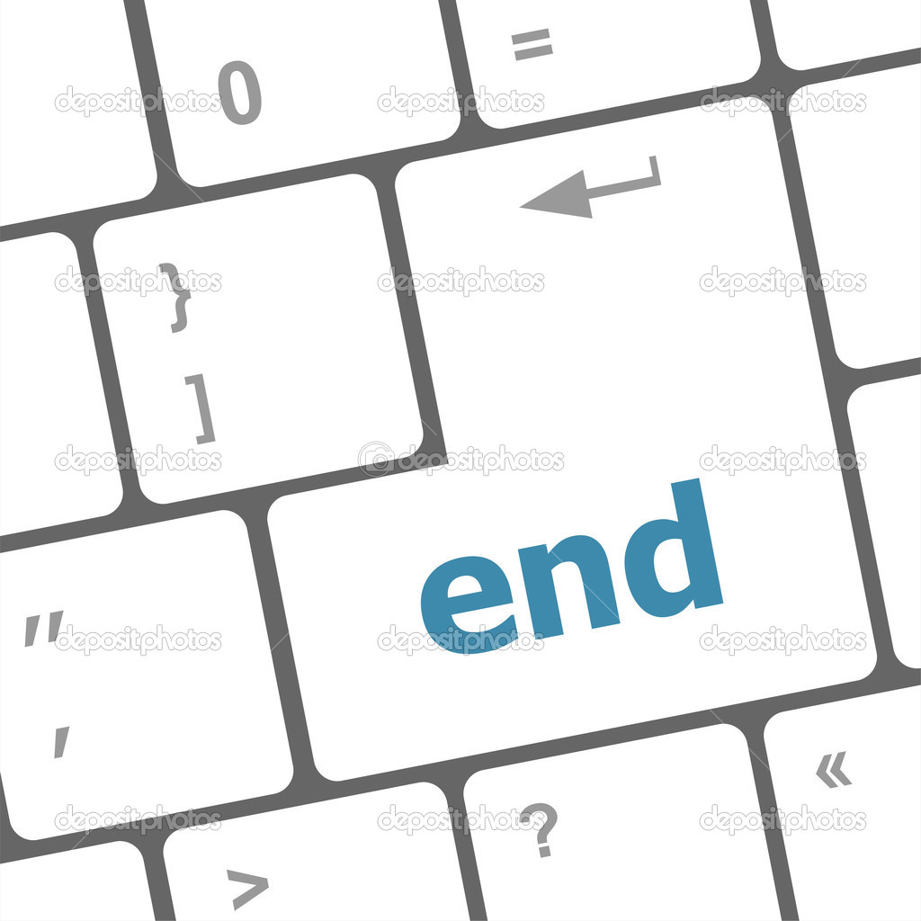 Touche De Fin Sur La Touche Clavier Pc De L Ordinateur Image Libre De Droit Par Fotoscool C