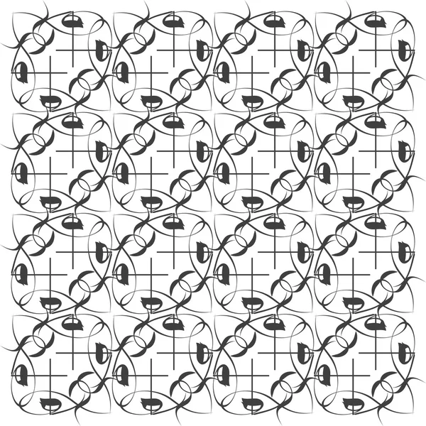 Seamless geometric black and white pattern — Stock Photo, Image